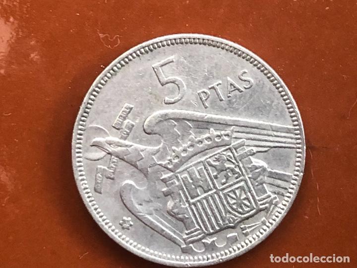 Monedas Franco: 5 pesetas 1957*66 - Foto 2