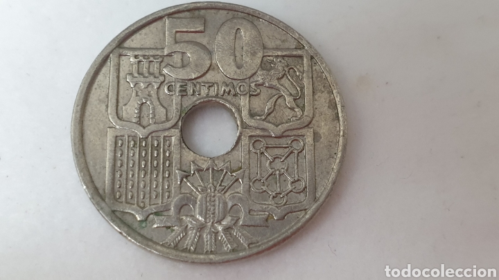 Monedas Franco: MONEDA DE 50CM DE AGUJERO S/C - Foto 2
