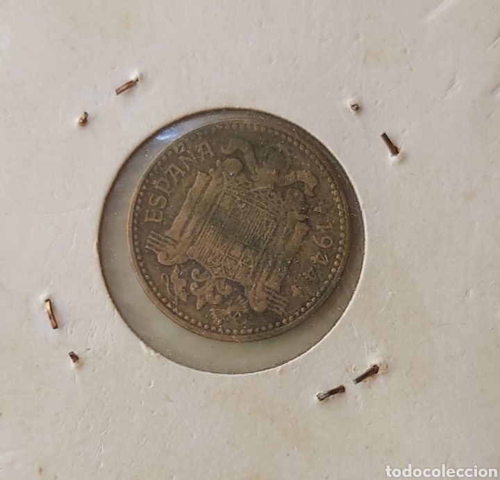 Monedas Franco: Moneda 1 peseta - 1944 - Foto 2