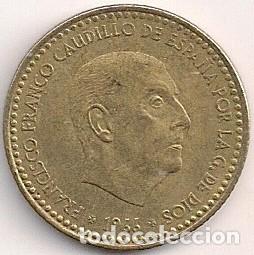 Monedas Franco: Espa&ntilde;a - 1 peseta 1966 *73 - Foto 1