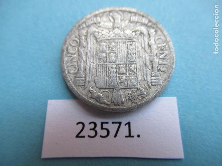Monedas Franco: Franco, 5 c&eacute;ntimos 1945 - Foto 2