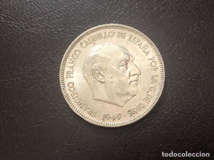 Monedas Franco: 5 pesetas 1949*49 - Foto 1