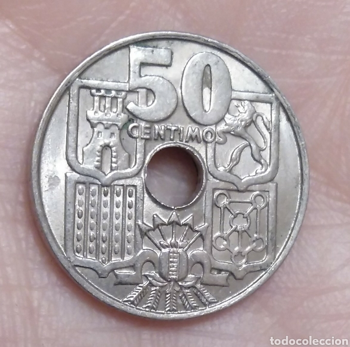 Monedas Franco: 50 c&eacute;ntimos 1963 *65 - Foto 2