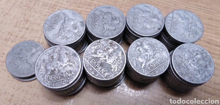 Monedas Franco: Lote 83 monedas 10 c&eacute;ntimos 1941 - Foto 1