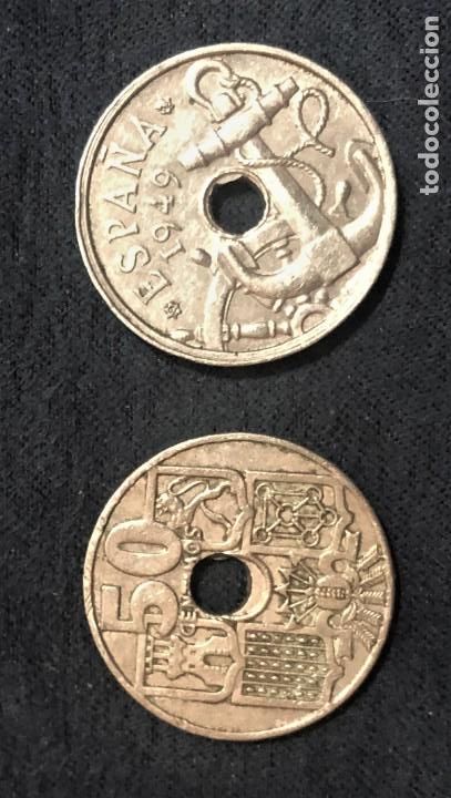 Monedas Franco: 32 moneda 50 centimos 1949 - Foto 1