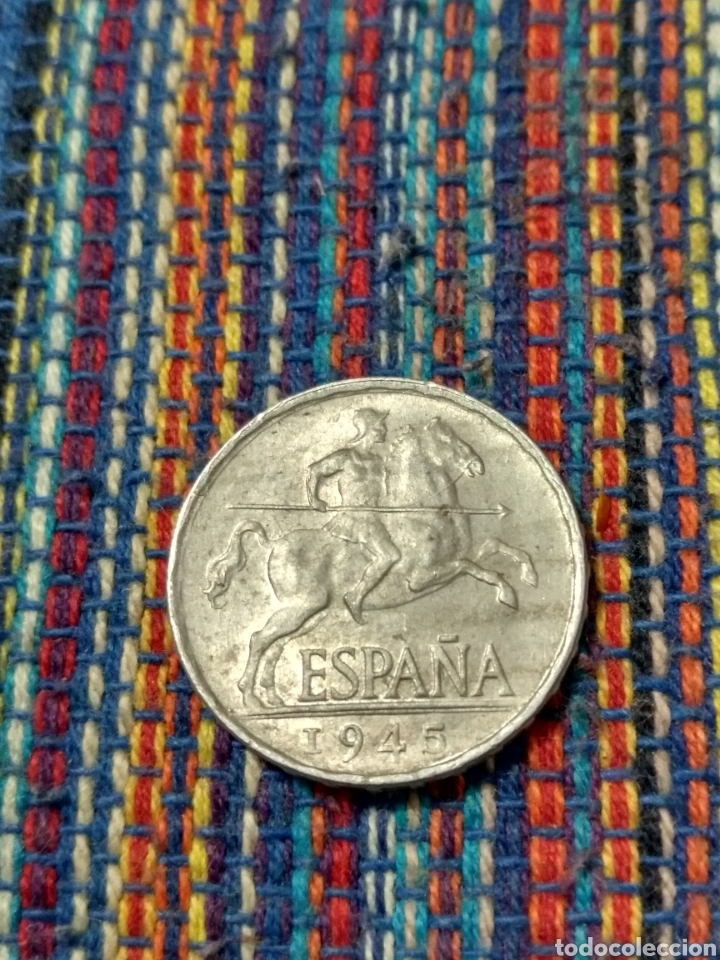 Monedas Franco: X- EXCELENTES 5 C&Eacute;NTIMOS 1945 - Foto 2