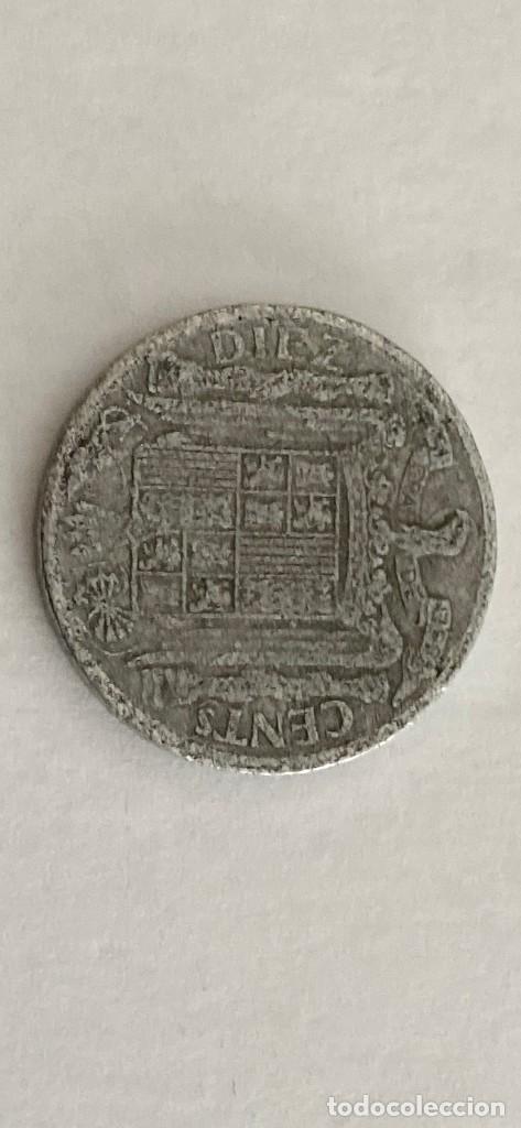 Monedas Franco: MONEDA 10 CENTIMOS DE PESETA DE 1941 - Foto 2