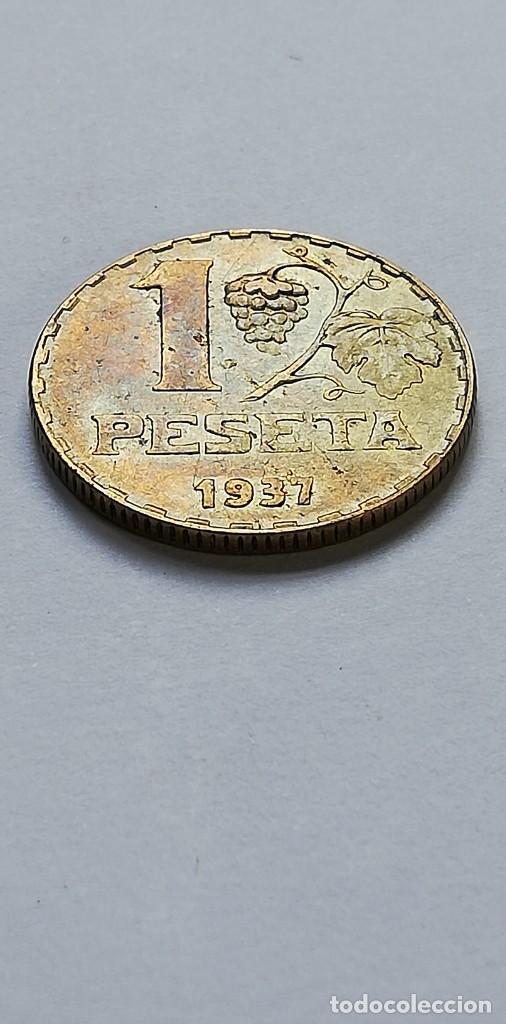 Monedas Franco: MONEDA 1 PESETA 1937 - Foto 2