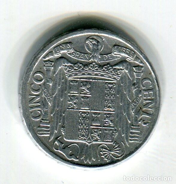 Monedas Franco: 5 (CINCO) CENTIMOS A&Ntilde;O 1941 PLVS VLTRA - Foto 1
