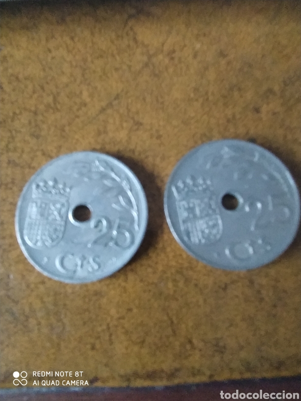 Monedas Franco: 25 c&eacute;ntimos 1937 - Foto 2