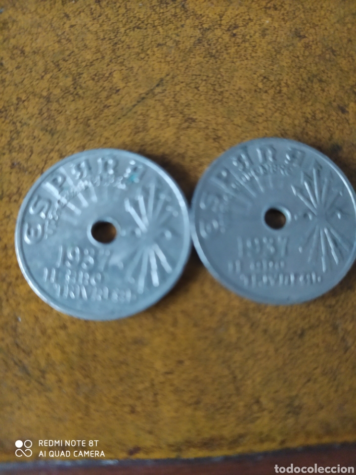 Monedas Franco: 25 c&eacute;ntimos 1937 - Foto 1
