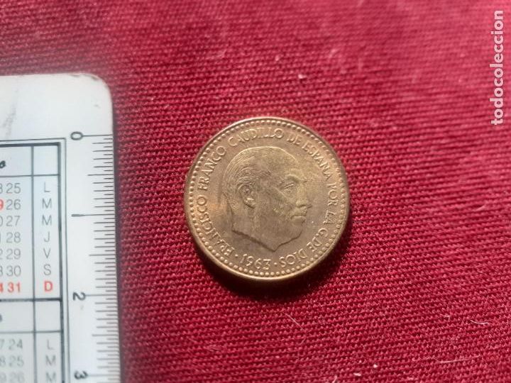Monedas Franco: Peseta de 1963 estrella 64 SC - Foto 1