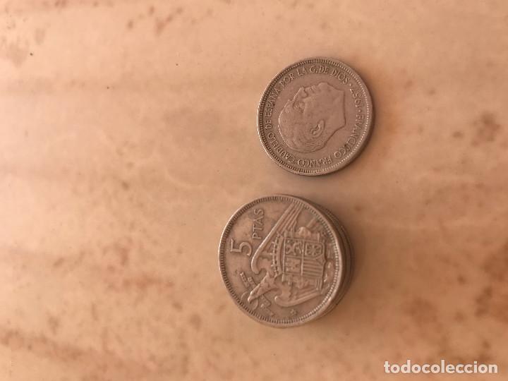 Monedas Franco: Moneda ( 3 ) de 5 ptas a&ntilde;o 1957 - Foto 1