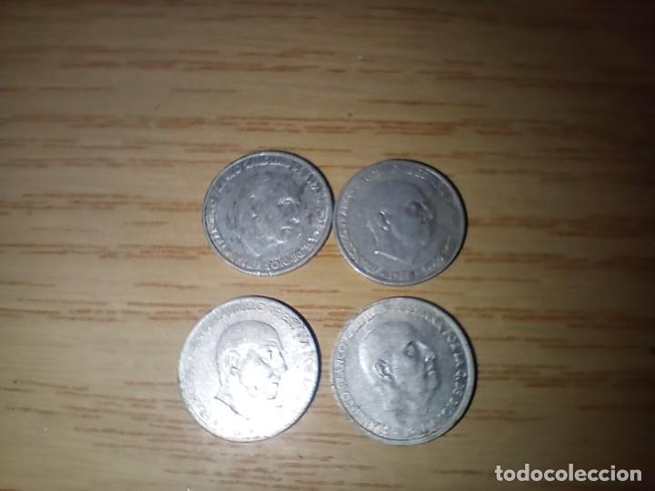 Monedas Franco: 4 monedas de 50 centimos 1956 - Foto 2