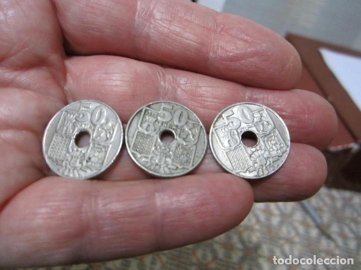 Monedas Franco: lote de monedas de 50 c&eacute;ntimos de Franco - Foto 2