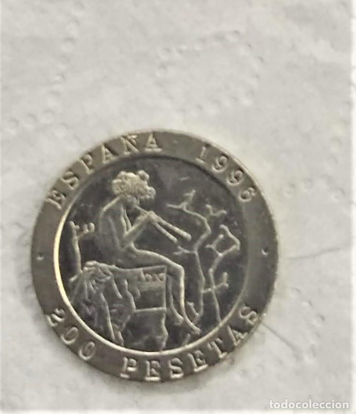 Monedas Franco: moneda de 200 Ptas 1996 - Foto 2