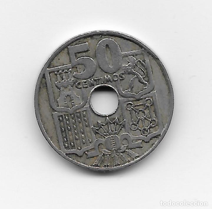 Monedas Franco: moneda de 50 C&Eacute;NTIMO 1949 *54 - Foto 2