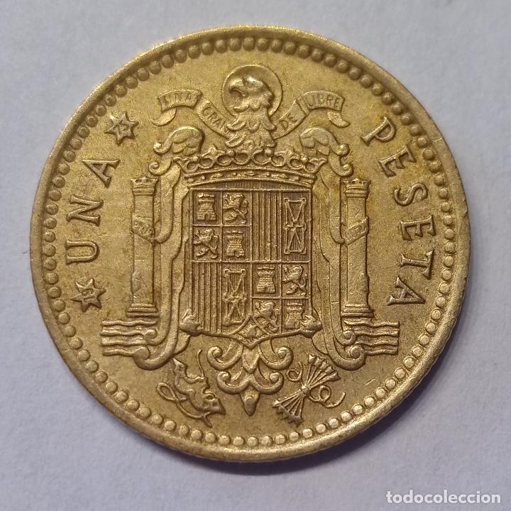 Monedas Franco: ESPA&Ntilde;A 1 PESETA 1966 *75 - Foto 2