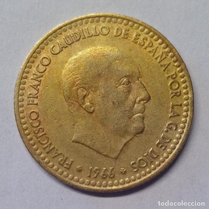 Monedas Franco: ESPA&Ntilde;A 1 PESETA 1966 *75 - Foto 1
