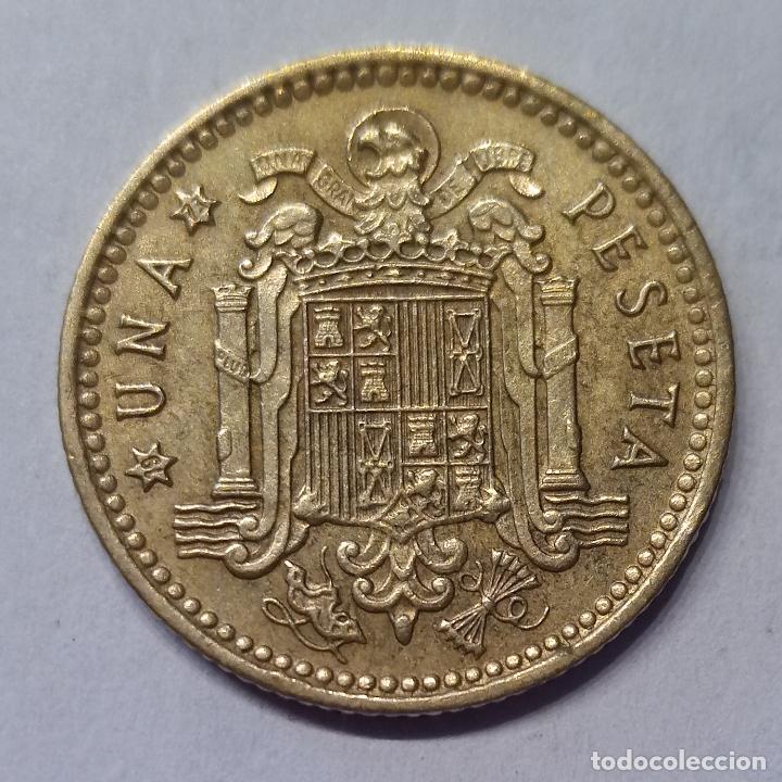 Monedas Franco: ESPA&Ntilde;A 1 PESETA 1966 *75 - Foto 2