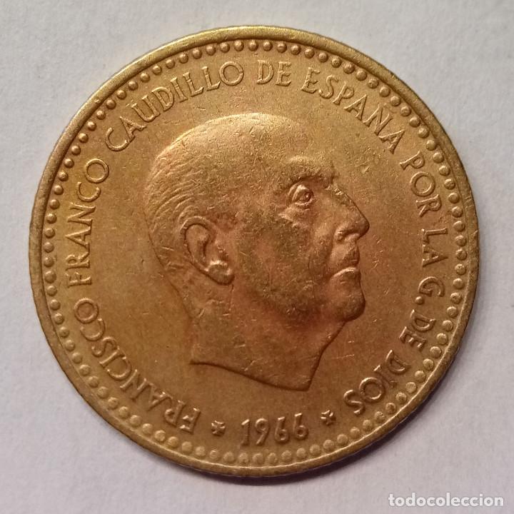Monedas Franco: ESPA&Ntilde;A 1 PESETA 1966 *70 - Foto 1