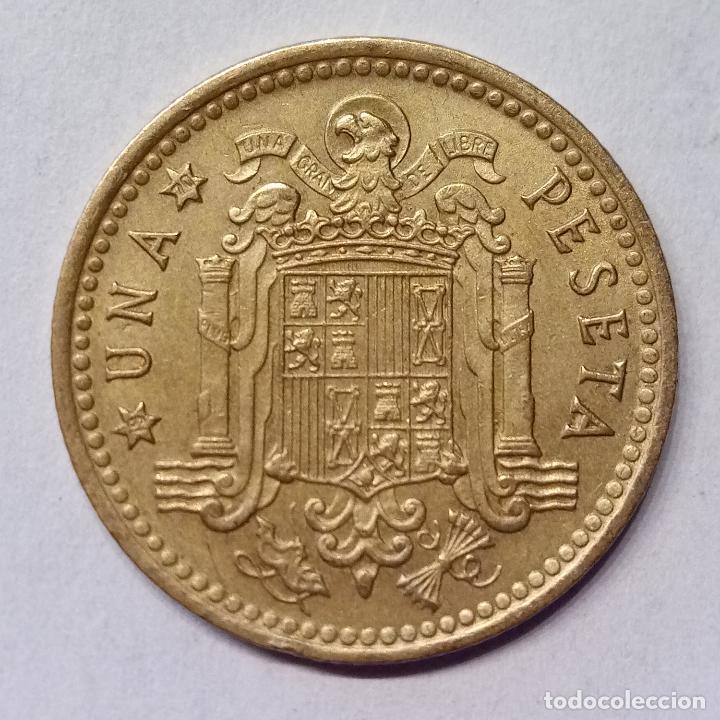 Monedas Franco: ESPA&Ntilde;A 1 PESETA 1966 *70 - Foto 2