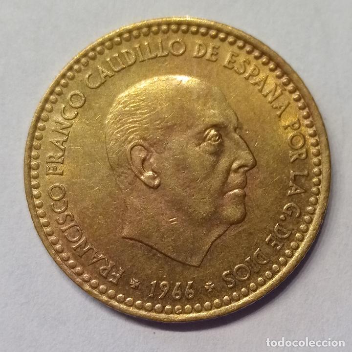 Monedas Franco: ESPA&Ntilde;A 1 PESETA 1966 *75 - Foto 1