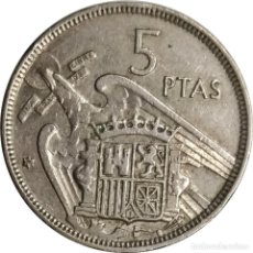 Monedas Franco: ESPAÑA. 5 PESETAS DE 1957 *75. KM# 786. (185). Lote 229073600