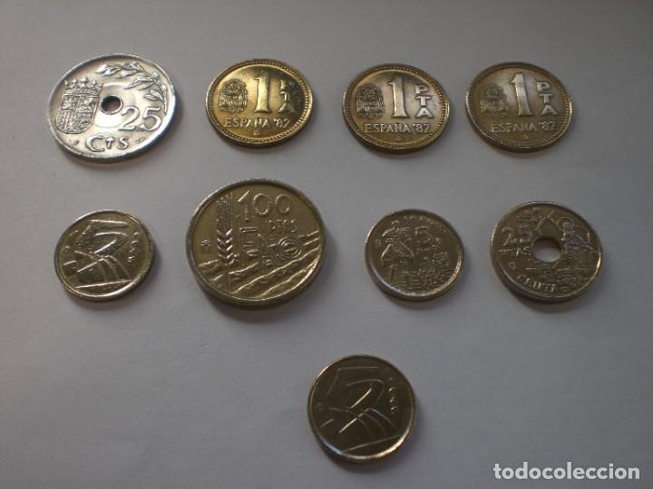 Monedas Franco: 9 MONEDAS DE ESPA&Ntilde;A - Foto 1