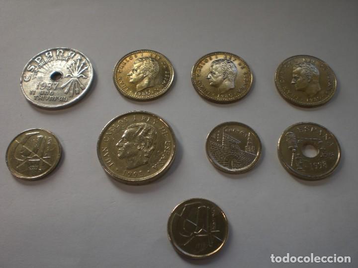 Monedas Franco: 9 MONEDAS DE ESPA&Ntilde;A - Foto 3