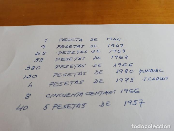 Monedas Franco: 710 MONEDA FRANCO UNA PESETA 1944 1947 1953 1963 1966 MUNDIAL 1980 JUAN CARLOS 1975 5 PESETAS 1957 - Foto 2 - 231168715