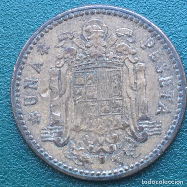 Monedas Franco: Moneda 1 peseta 1963 * 63 - Foto 1