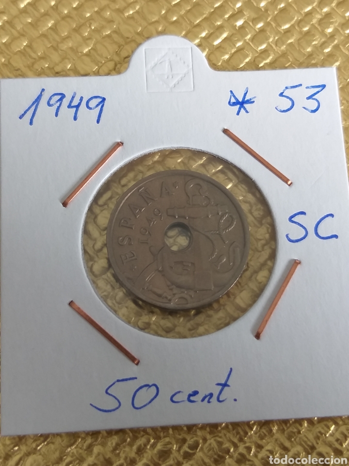 Monedas Franco: 50 cent.49*53. Sin Circular - Foto 2