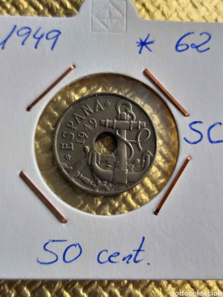 Monedas Franco: 50 c&eacute;nt.49 *62.Sin circular - Foto 1