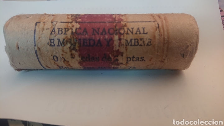 Moedas Franco: CARTUCHO DE 40 MONEDAS DE 25 PESETAS A&Ntilde;O 1975 ESTRELLA 77 FNMT