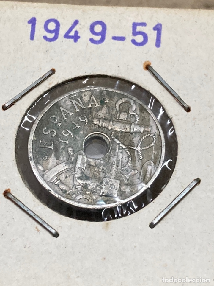 Monedas Franco: Moneda de 50 c&eacute;ntimos 1949 51E - Foto 1