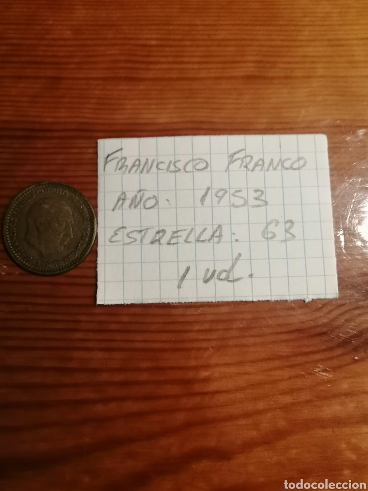 Monedas Franco: Moneda de una peseta - Foto 2