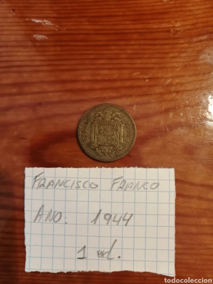 Monedas Franco: Moneda de una peseta - Foto 2