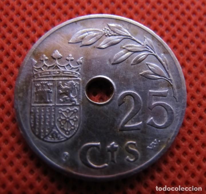 Monedas Franco: Moneda de 25 c&eacute;ntimos de 1937. - Foto 1