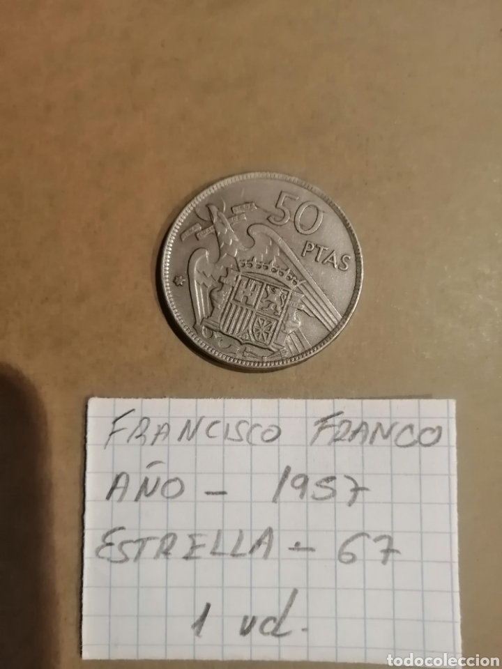 Monedas Franco: Moneda de 50 pesetas - Foto 2