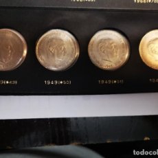 Monedas Franco: COLECCIÓN MONEDAS ESTADO ESPAÑOL 5 PTS. BAÑO PLATA FRANCO 1944 (4 CECAS)