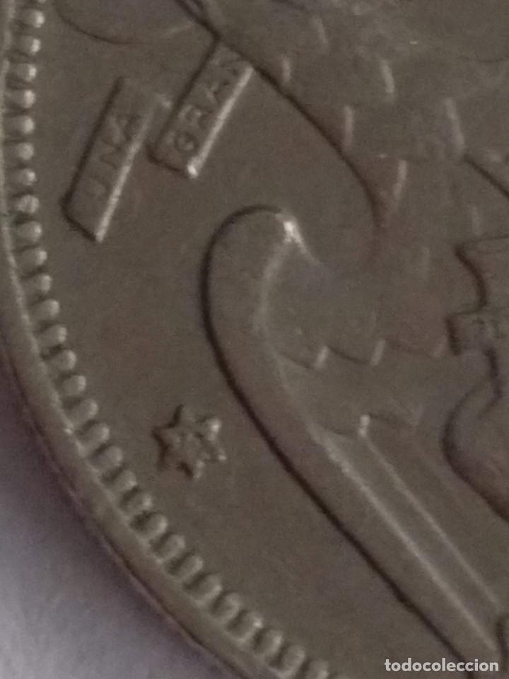 Monedas Franco: 5 pesetas 1957 *70 - Foto 6