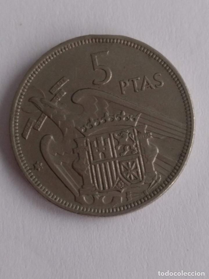 Monedas Franco: 5 pesetas 1957 *70 - Foto 7