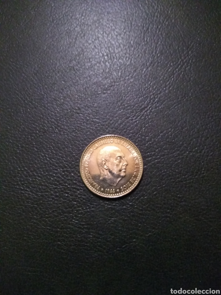 Monedas Franco: Moneda 1 peseta 1966 *19-75 - Foto 2