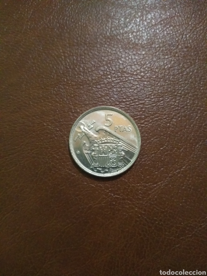 Monedas Franco: Moneda 5 pesetas 1957 *75 SC - Foto 1