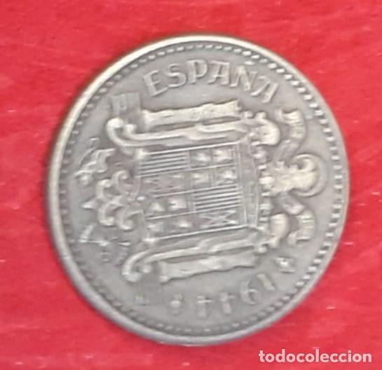 Monedas Franco: MONEDA 1 PESETA. 1944..MBC - Foto 2