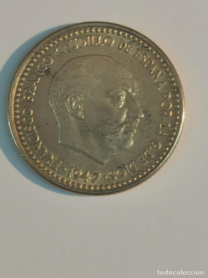 Monedas Franco: Moneda de 1 peseta de F. Franco 1947 *19*53 Plus Ultra Conservación EBC - Foto 1 - 244785860