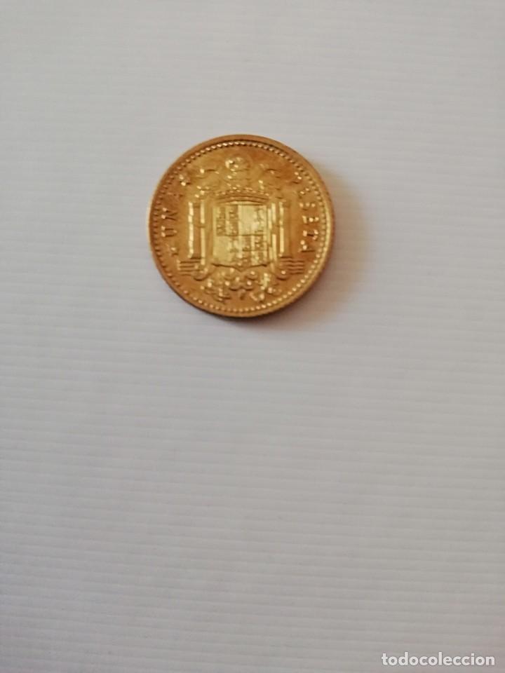 Monedas Franco: FRANCO 1 PTA. A&Ntilde;O 1966 ESTRELLA 70 - Foto 2