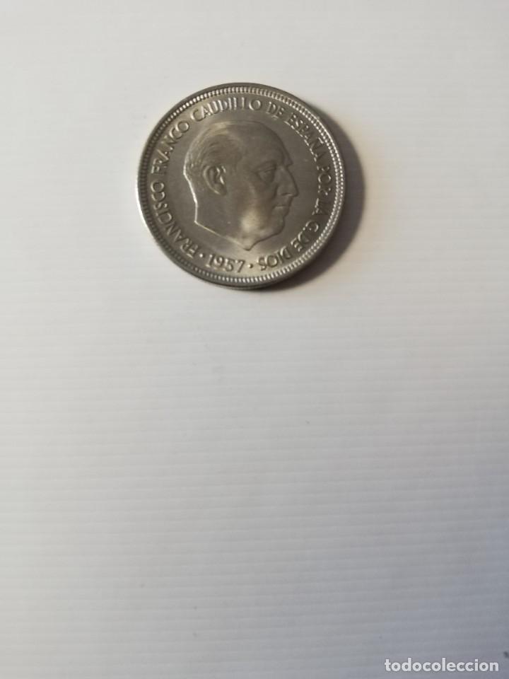 Monedas Franco: FRANCO 5 PESETAS A&Ntilde;O 1957 - Foto 1