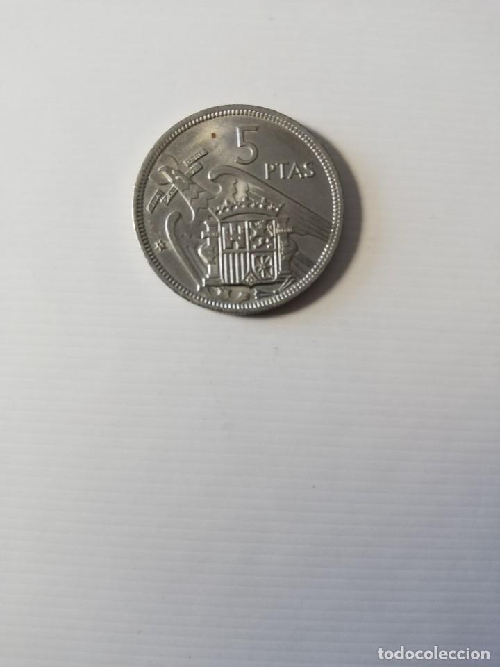 Monedas Franco: FRANCO 5 PESETAS A&Ntilde;O 1957 - Foto 2